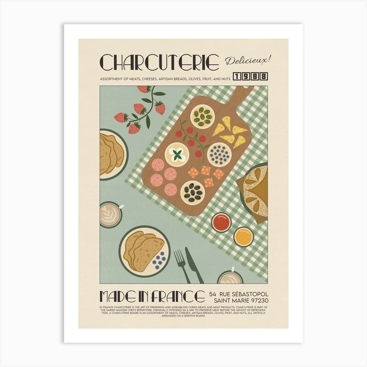 The Charcuterie Art Print | Fy! (UK)