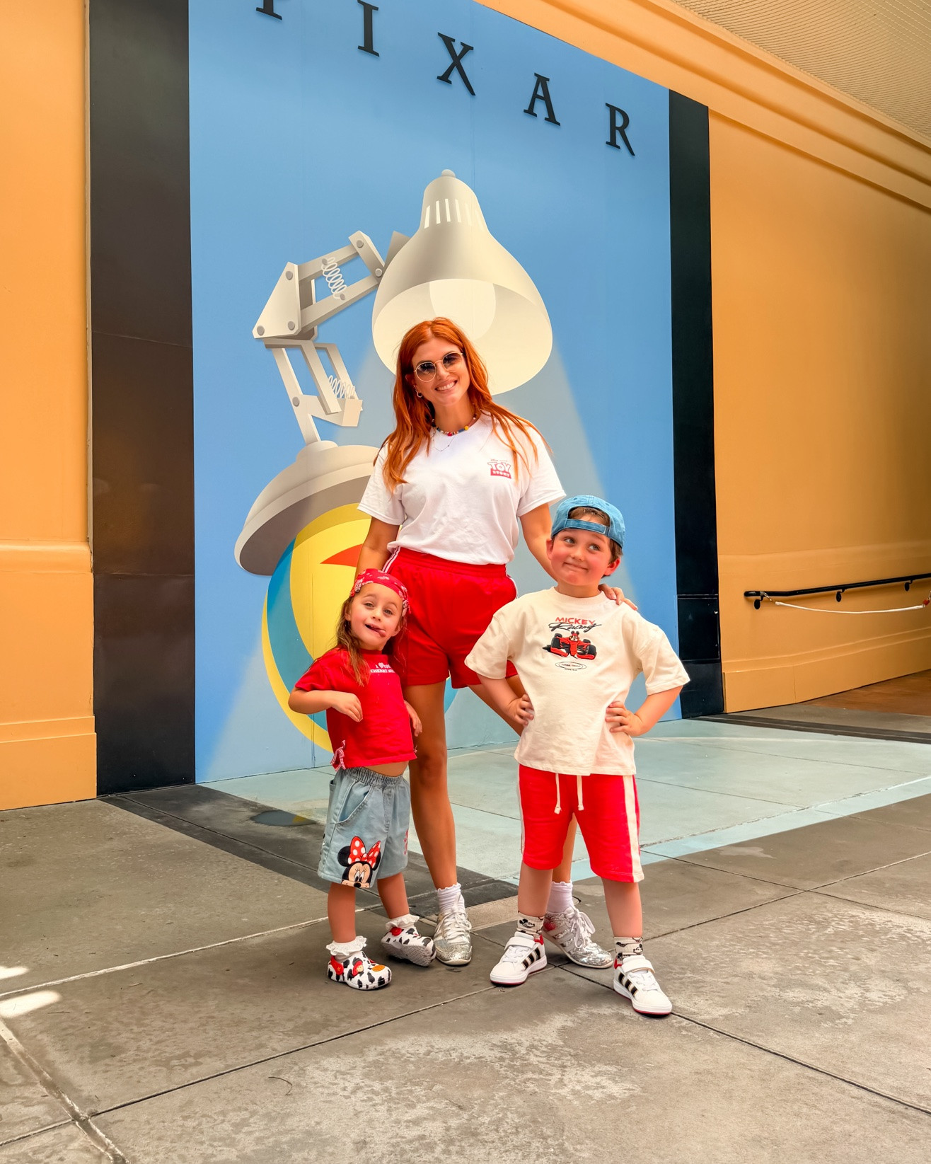 Disney day 3 - Hollywood Studios!

My outfit
The red sport shorts are from adidas on ASOS and the white tee is a Toy Story one but I’ve tagged similar! The silver trainers are also adidas on ASOS!

Ada’s outfit 
The red cherry girls tee is from Zara and the shorts are next!

Alf
The boys cream tee shirt and red shorts are from H&M and the trainers are adidas!

#LTKuk #LTKkids #LTKsummer