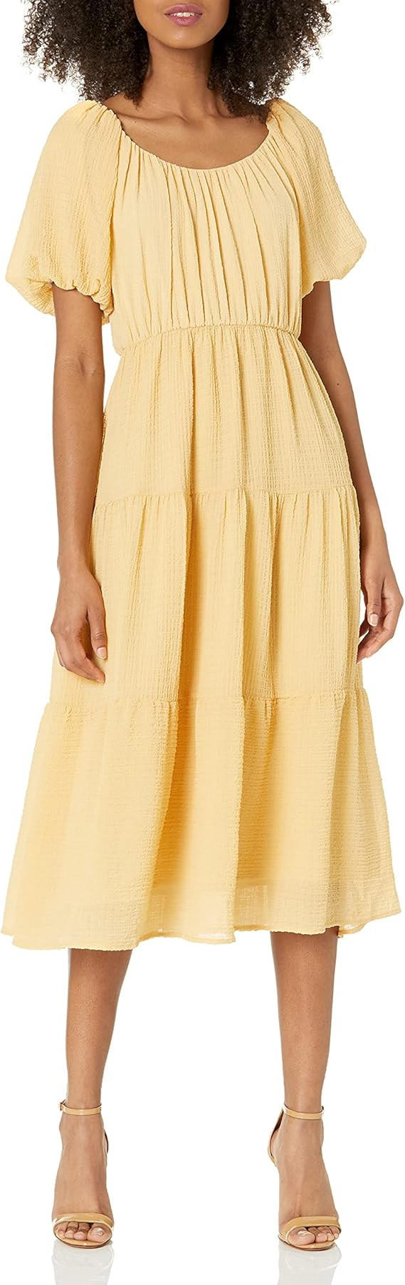 ASTR the label Women's Smocked Tiered Maxi | Amazon (US)