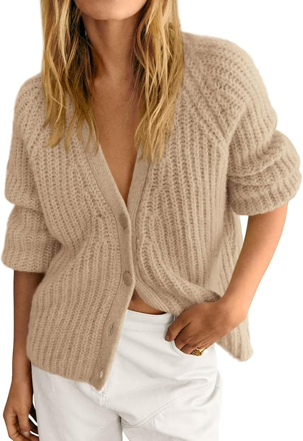 PRETTYGARDEN Womens Sweaters Fall 2024 Long Sleeve Open Front Chunky Cardigan Sweaters for Women ... | Amazon (US)