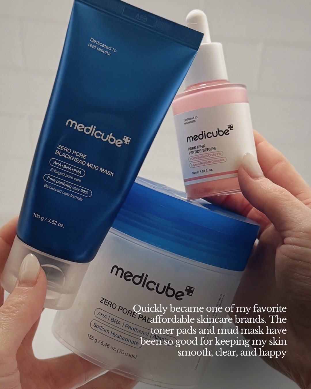 Quickly become one of my favorite affordable skincare brands. The toner pads and mud mask have been so good for keeping my skin smooth, clear, and happy￼