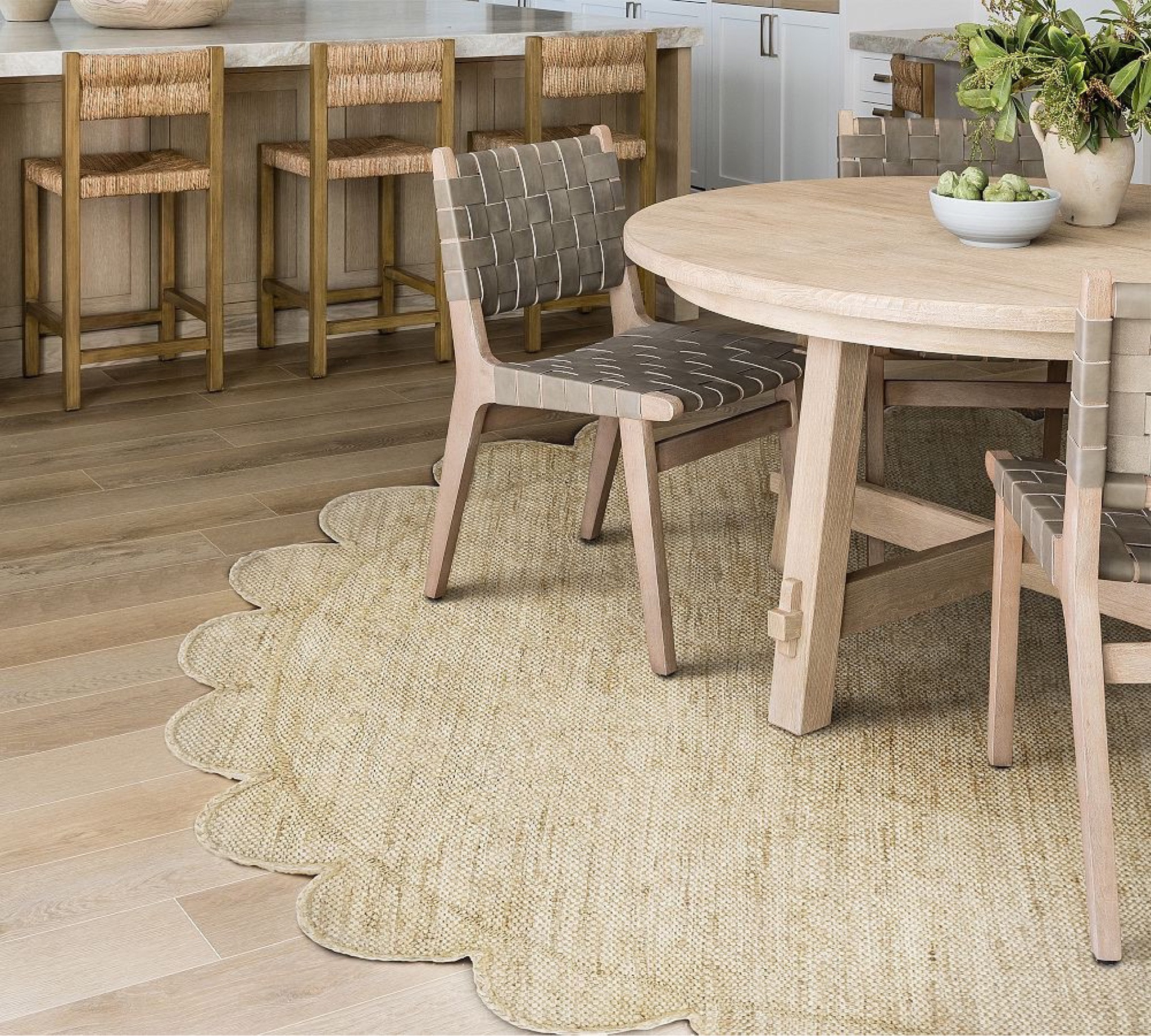This scalloped jute rug is 😍
I linked the actual designer brand and a bargain option for you! 



#LTKhome #LTKFind