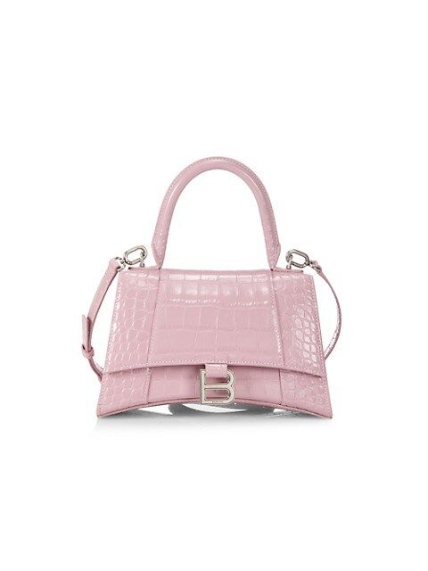 Small Hour Croc-Embossed Leather Top Handle Bag | Saks Fifth Avenue
