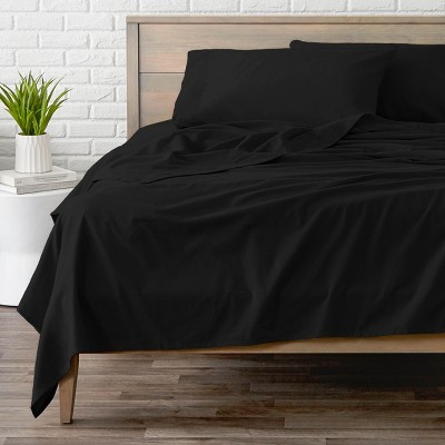 Black Cotton Flannel Full Sheet Set by Bare Home | Target