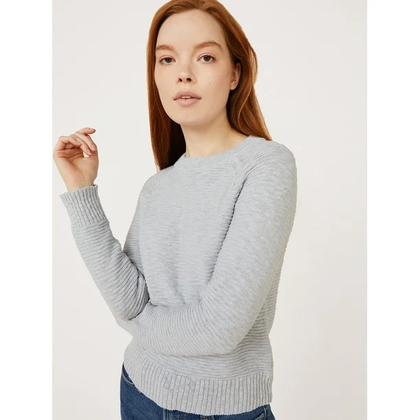 Free Assembly Women’s Raglan Sweater | Walmart (US)