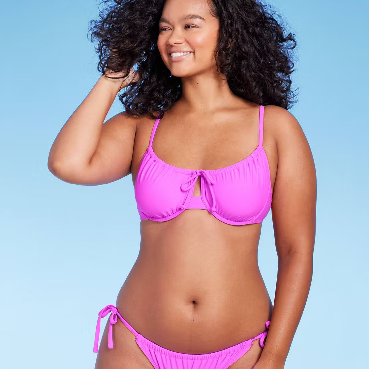 Women's Shirred Underwire Bikini Top - Wild Fable™ | Target