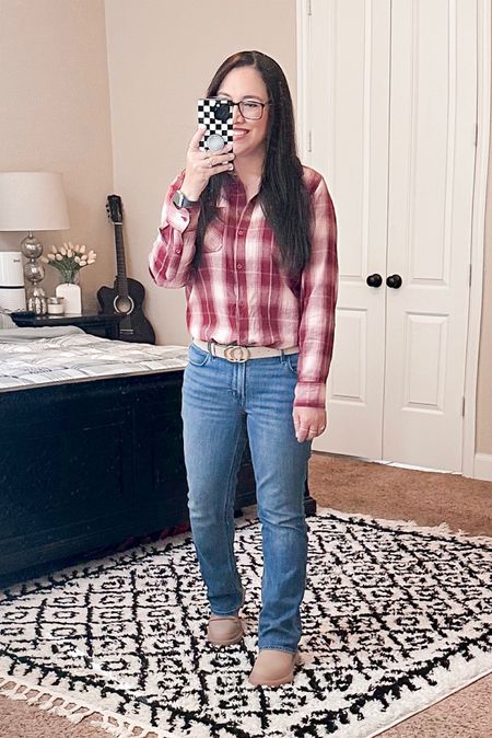fall outfit inspo | plaid shirt | button up shirt | boot cut jeans | chelsea boots | fall photos | casual outfit | classic style

#LTKSeasonal #LTKsalealert #LTKfindsunder50