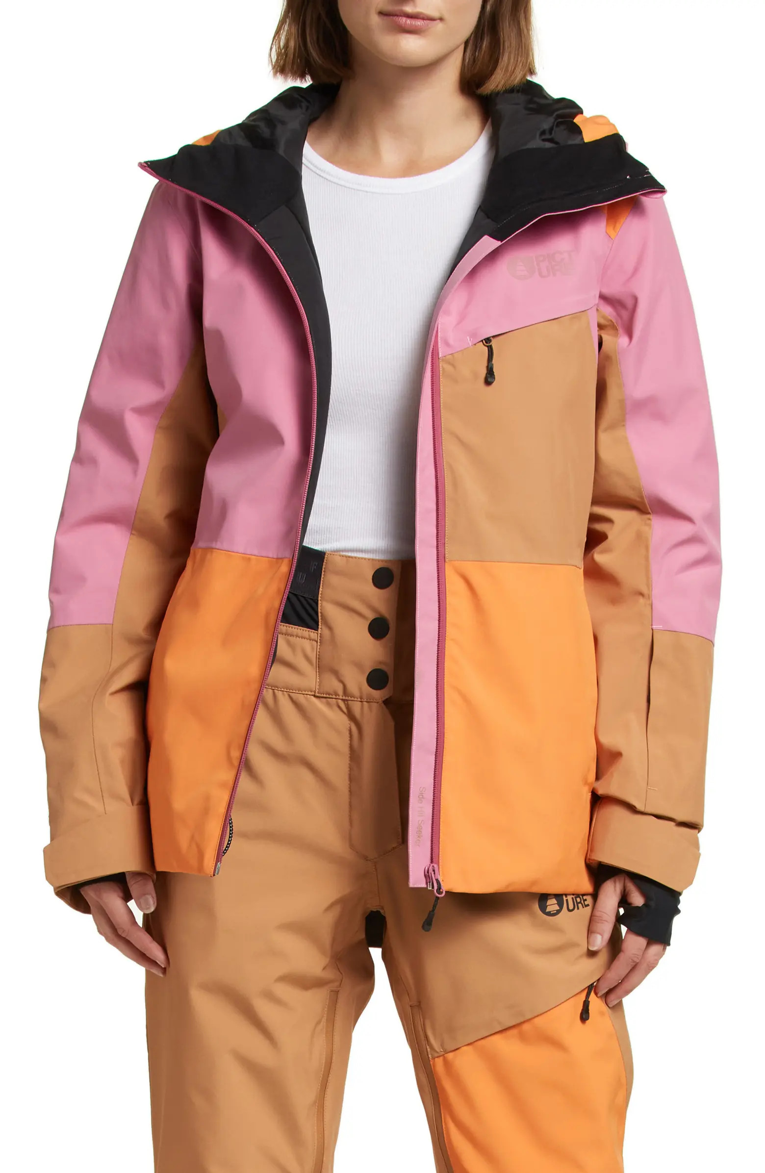 Picture Organic Clothing Seen Colorblock Water Repellent Ski Jacket | Nordstrom | Nordstrom