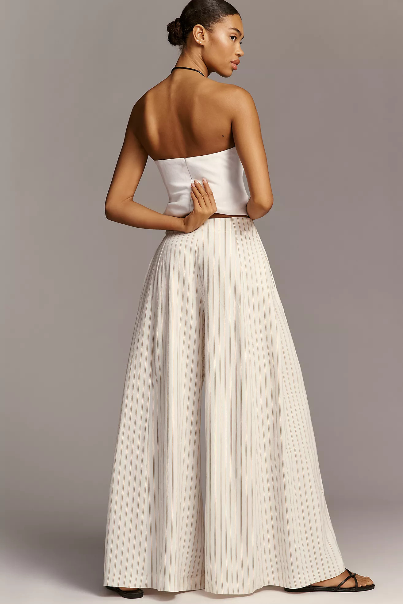 Maeve Draped A-Line Palazzo Pants | Anthropologie (US)
