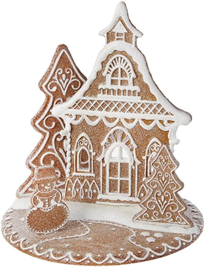 RAZ Imports 2022 Holiday in Provence 8.5" White Icing Gingerbread House | Amazon (US)