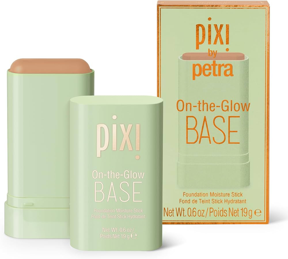 Pixi Beauty On-the-Glow Base| Tinted Moisturizer Foundation Stick | Nutmeg; : Deep tan, neutral s... | Amazon (US)