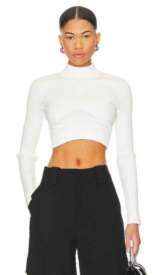 Midori Turtleneck in Ivory | Revolve Clothing (Global)