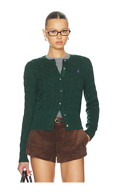 Cable Knit Cotton Crewneck Cardigan
                    
                    Polo Ralph Lauren | Revolve Clothing (Global)