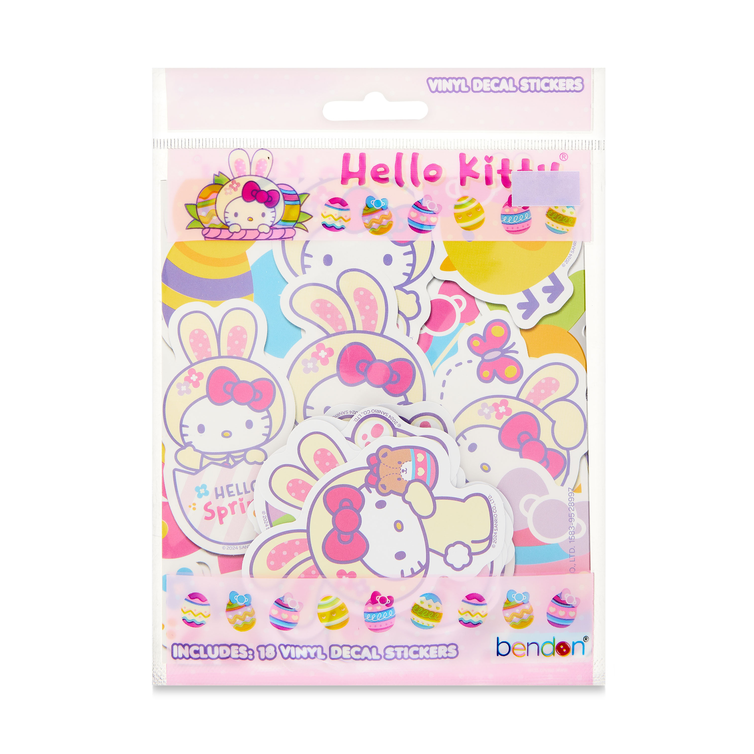 Hello Kitty Vinyl Sticker Pack, 18 Vinyl Sticker Decals | Walmart (US)