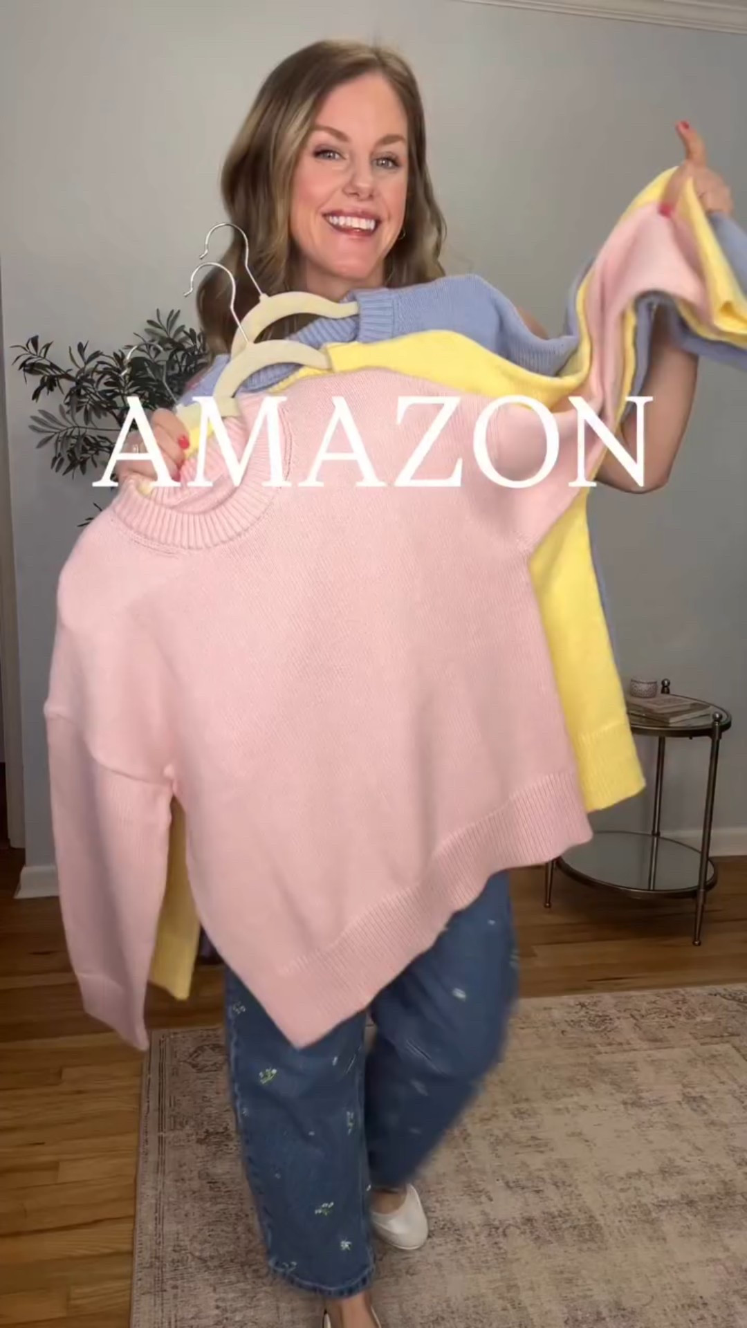 ✨AMAZON CASHMERE BLEND SWEATER✨ Just comment SHOP and I’ll send you the links! 

This @suuksess cashmere blend sweater feels so luxe and it’s unbelievably soft!  The kind of sweater you’ll reach for on repeat. And yes… it’s on sale!! Available in 15 colors. Wearing size M 

Cozy, elevated, and not wrecking the budget. 👏🏻

#amazonfinds #cozyseason #momstyle #affordablefashion

#LTKSaleAlert #LTKootd #LTKmomlife