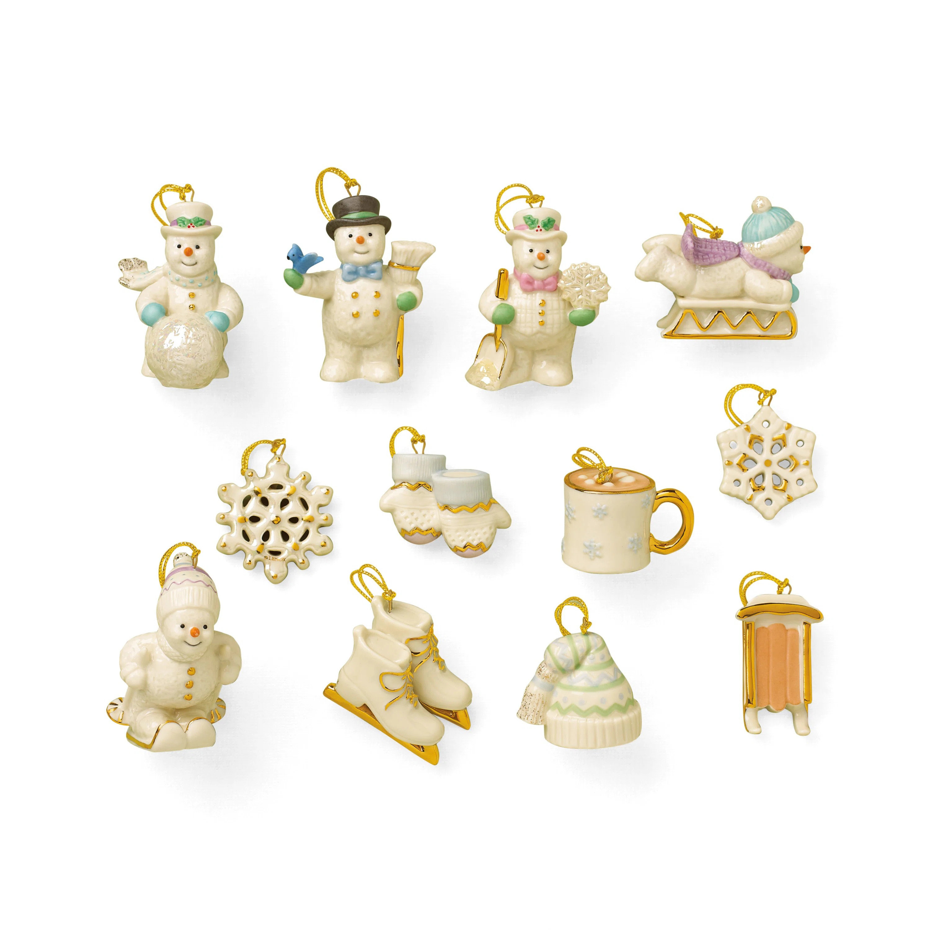 Lenox Snow Pals 12-Piece Ornament Set & Reviews | Wayfair | Wayfair North America