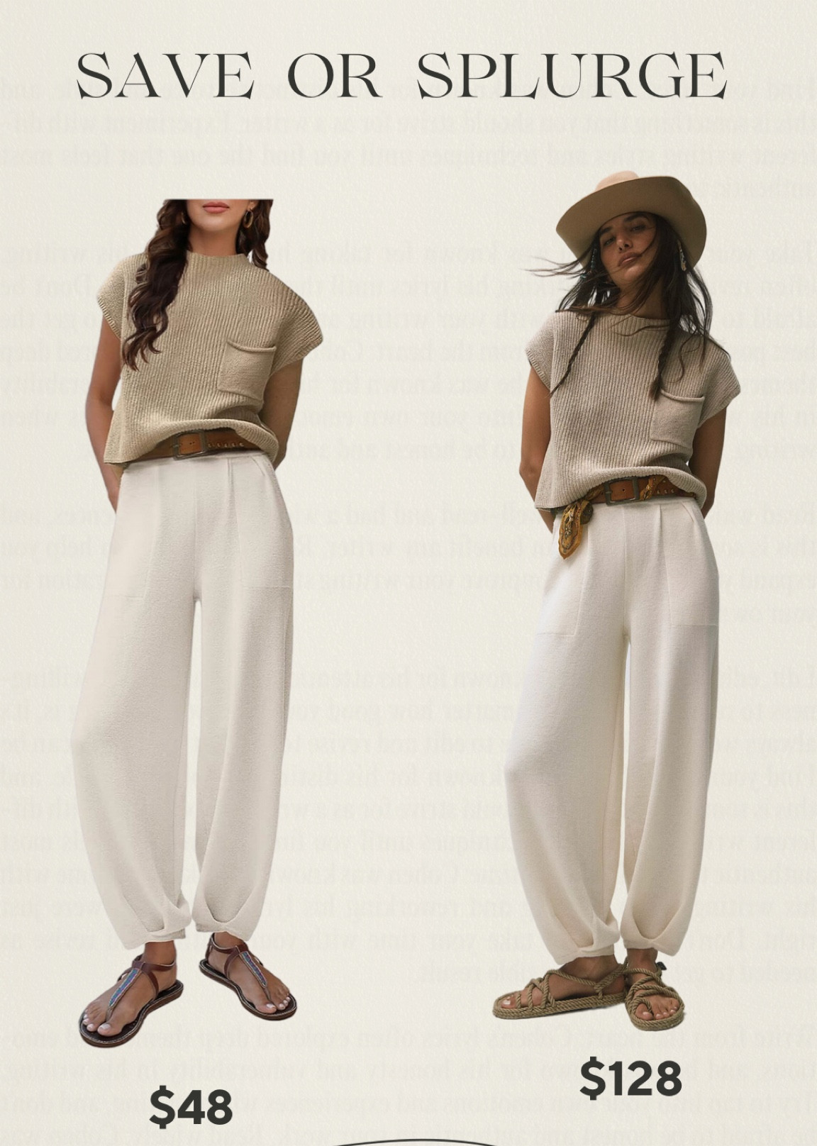 Save or splurge 

#LTKstyletip #LTKsalealert #LTKFind