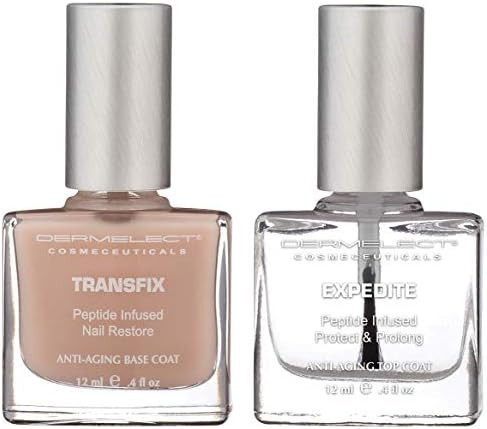 Dermelect Natural Nail Repair Kit for Nails - Anti Aging Nailcare with Peptides Glycolic Acid Sun... | Amazon (US)