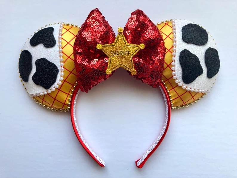 Toy Story Woody Inspired Mouse Ears Mickey Ears Headband | PREORDER Ships in 10 business days | Etsy (US)