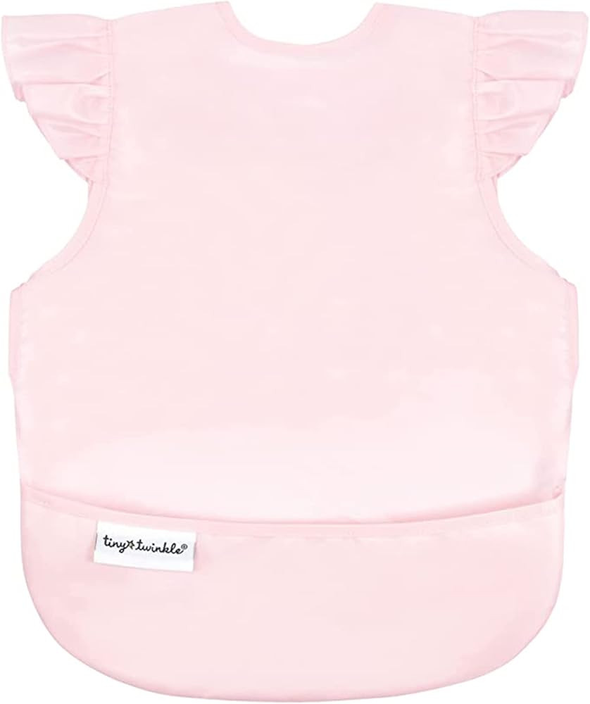 Tiny Twinkle Mess Proof Baby Bib - Waterproof Toddler and Baby Apron Bib - Machine Washable - PFA... | Amazon (US)