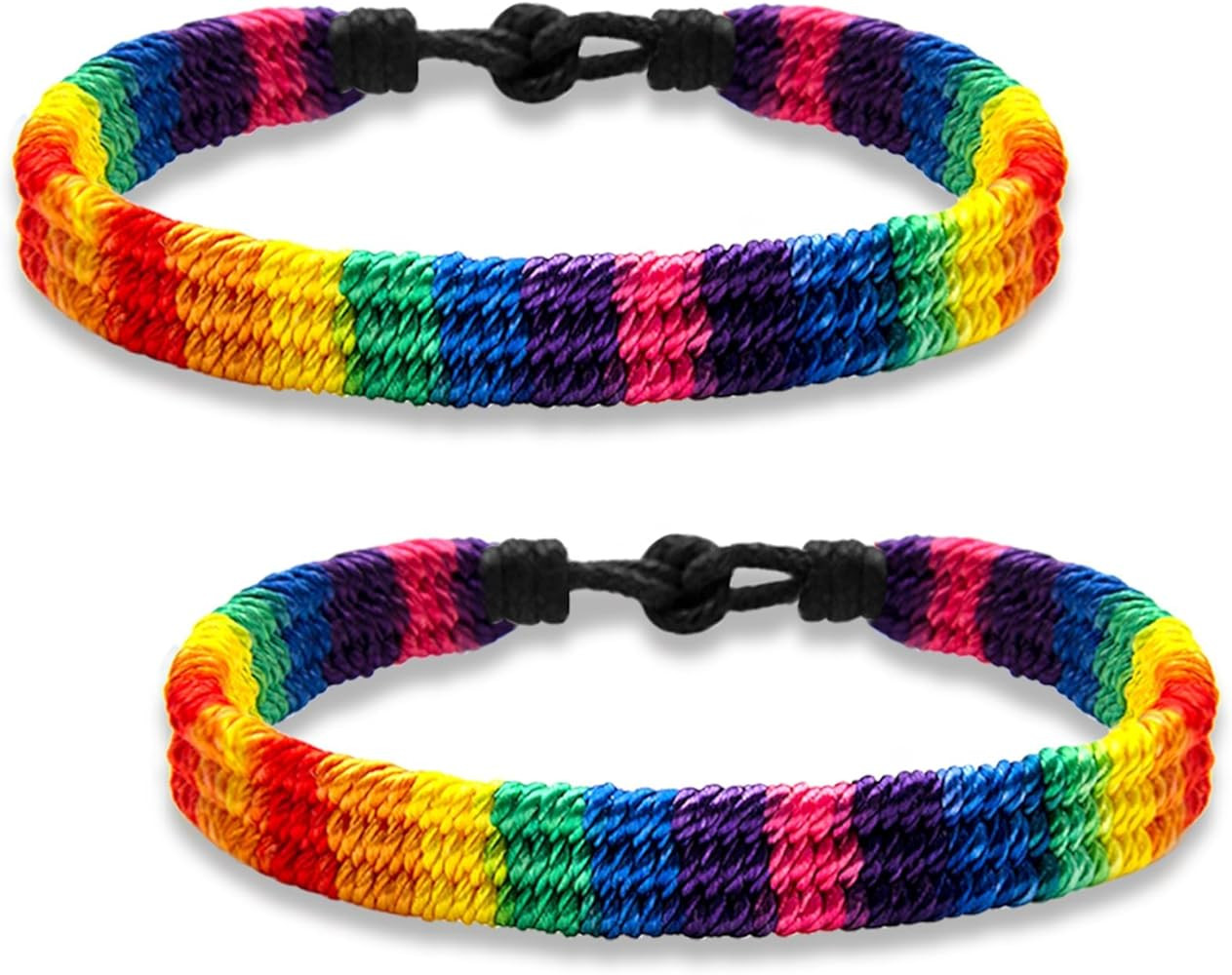 LGBT Pride Rainbow Bracelets for Couples Handmade Pride Friendship LGBTQ Bracelet for Women Men B... | Amazon (US)