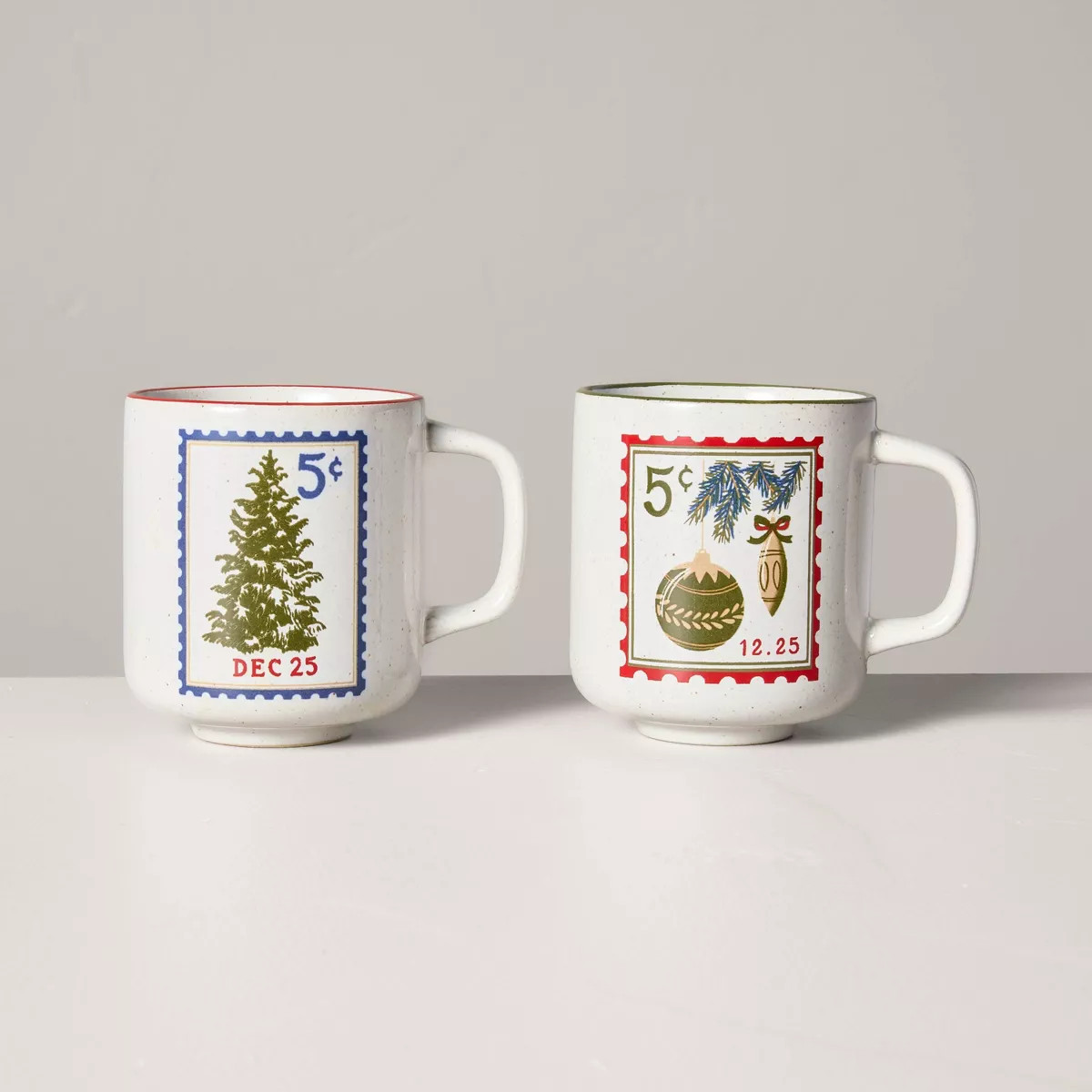 13oz Stoneware Christmas Stamp Mug - Hearth & Hand™ with Magnolia | Target