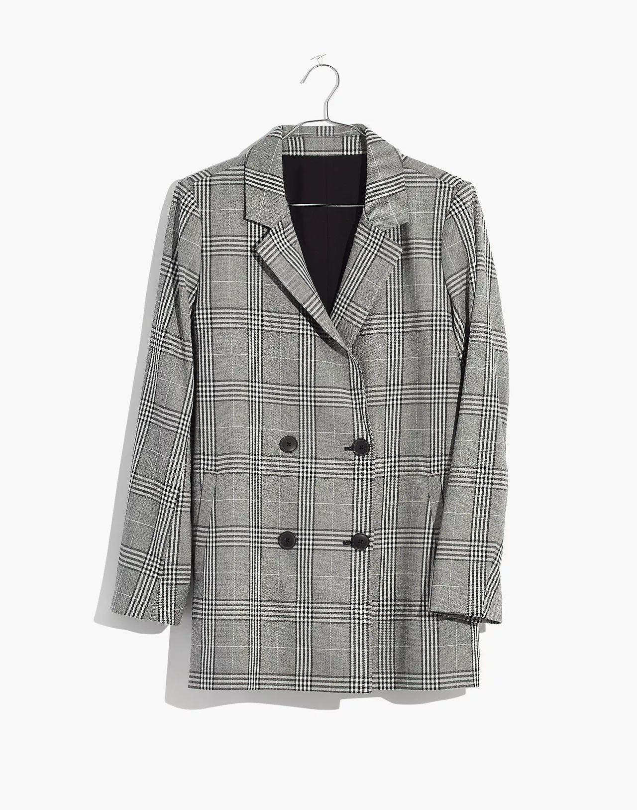 Caldwell Double-Breasted Blazer in Plaid | Madewell