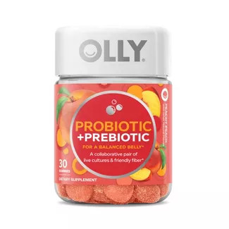 OLLY Probiotic + Prebiotic Gummies - Peachy Peach - 30ct | Target