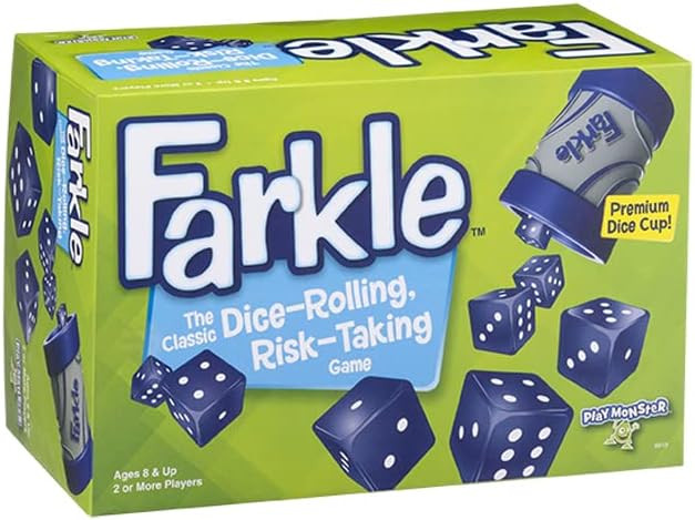 Farkle Dice Game — Exclusive Premium Dice Cup — Family Game Night — Easy to Shake and Slam ... | Amazon (US)