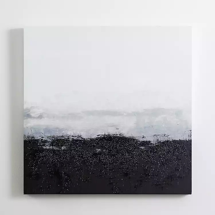 New! Black Abstract Sky Canvas Art Print | Kirkland's Home