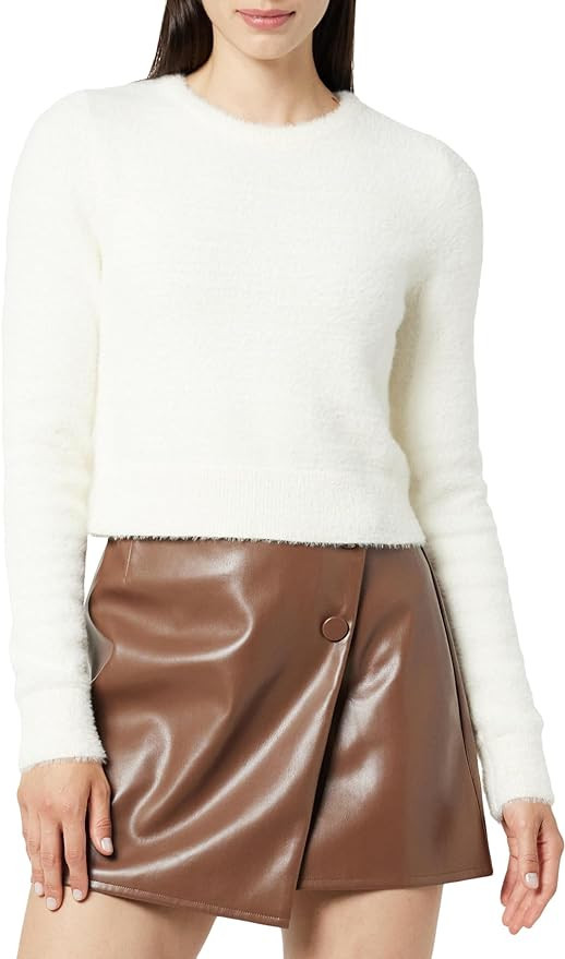 The Drop Women's Juliana Cropped Eyelash Sweater | Amazon (US)