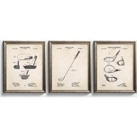 Vintage Golf Patent Wall Art | Putter, Club & Head Prints Golfer Gifts Set Of 3 Physical | Etsy (US)