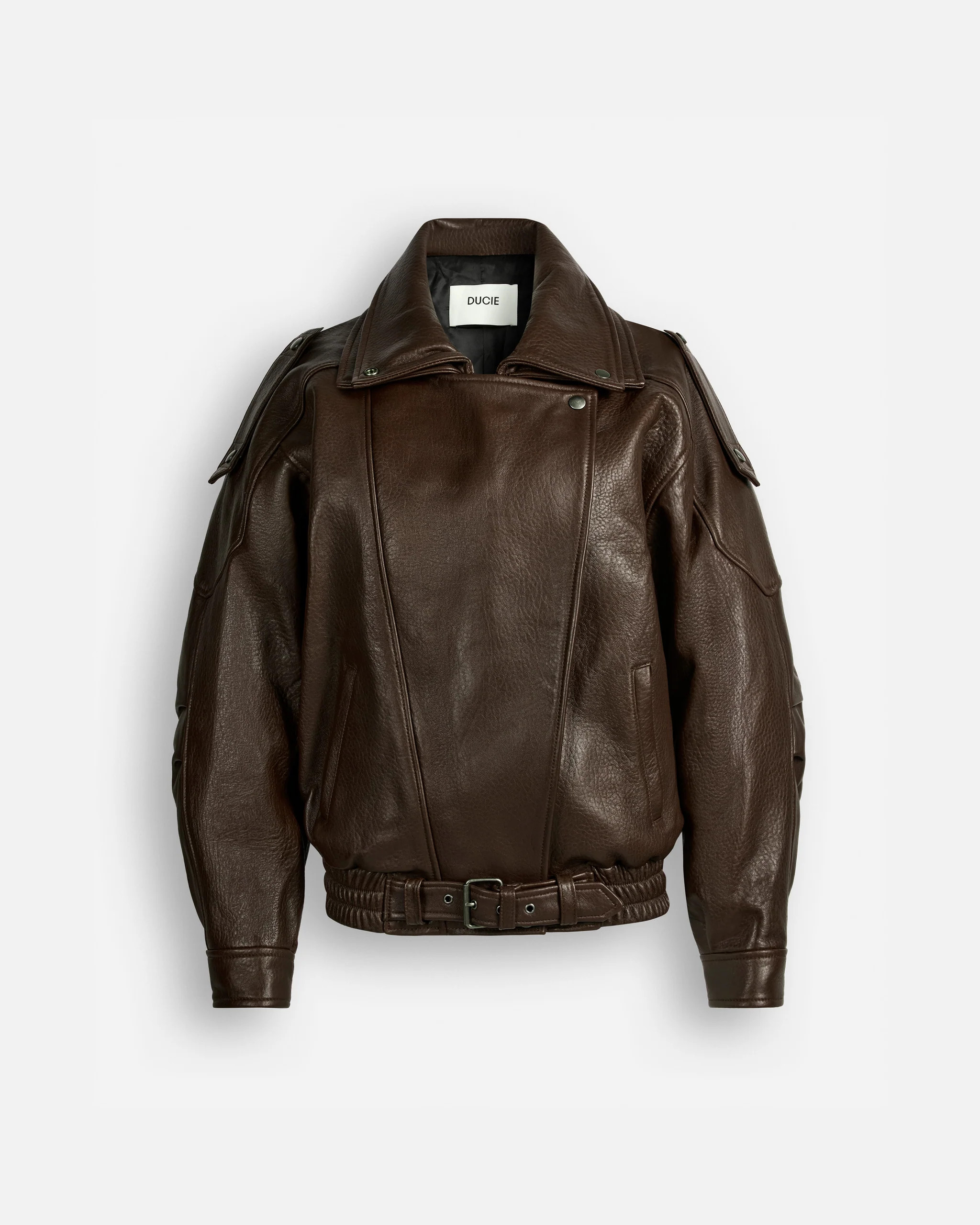 Cindy Leather Jacket | DUCIE