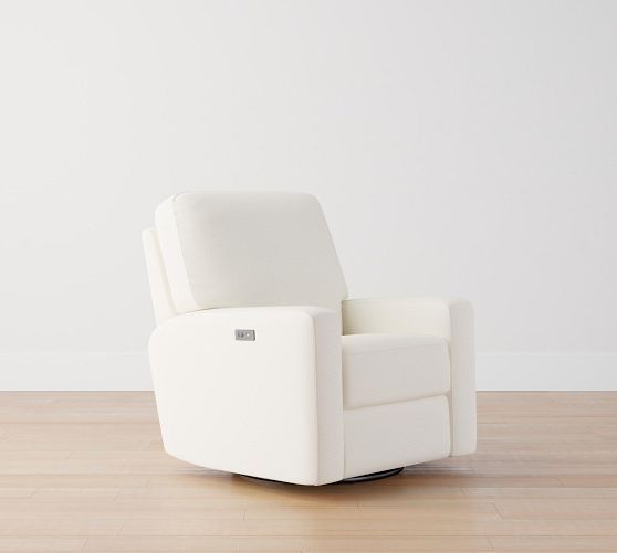 PB Comfort Square Arm Manual & Power Swivel Glider Recliner | Pottery Barn (US)