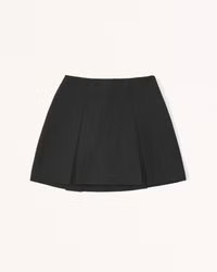 Pleated Menswear Mini Skort | Abercrombie & Fitch (US)