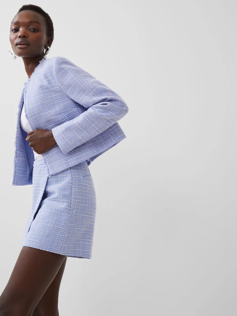 Effie Boucle Collarless Blazer | French Connection (US)