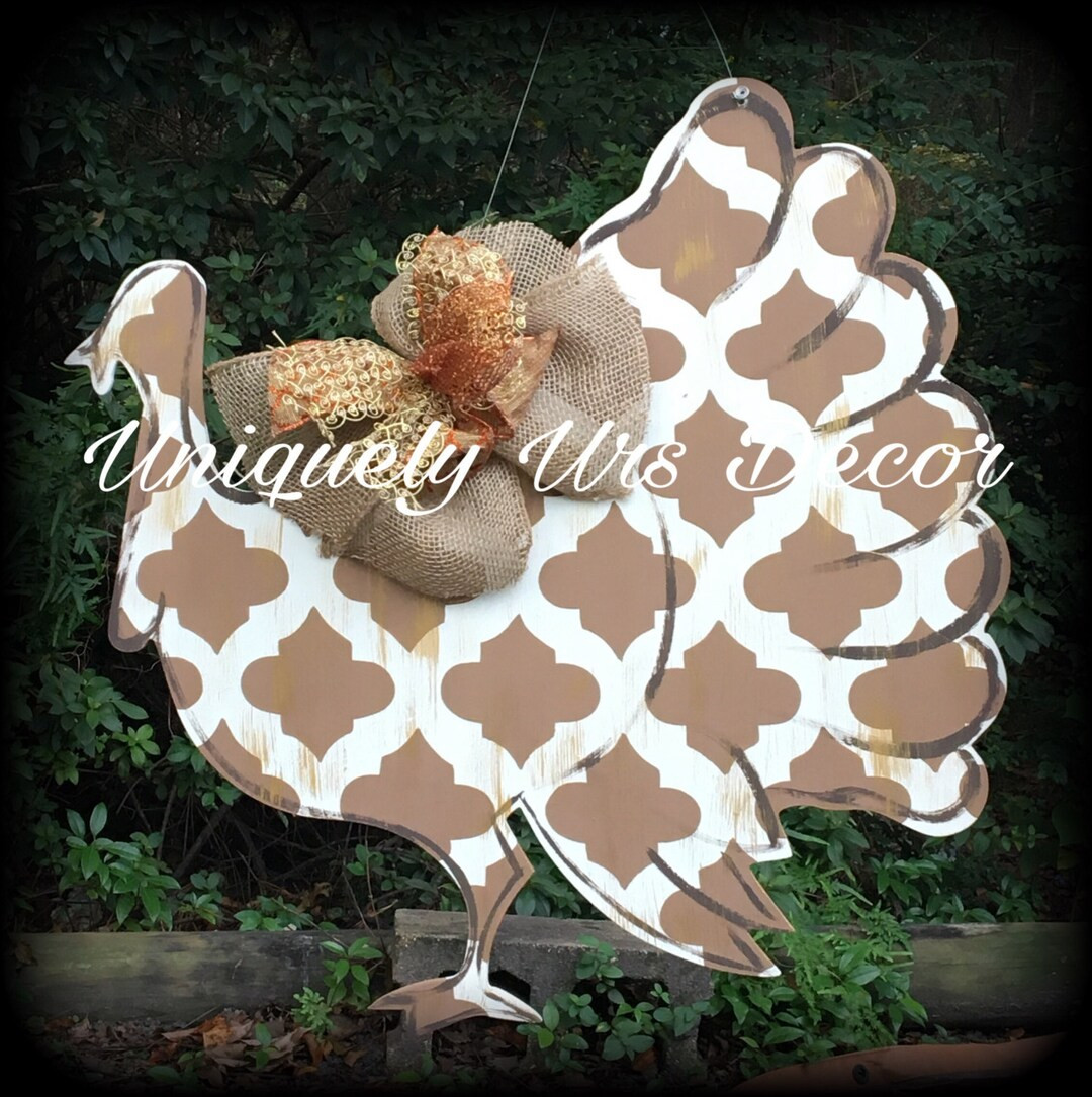 Turkey Door Hanger Thanksgiving Door Hanger Door Hanger - Etsy | Etsy (US)