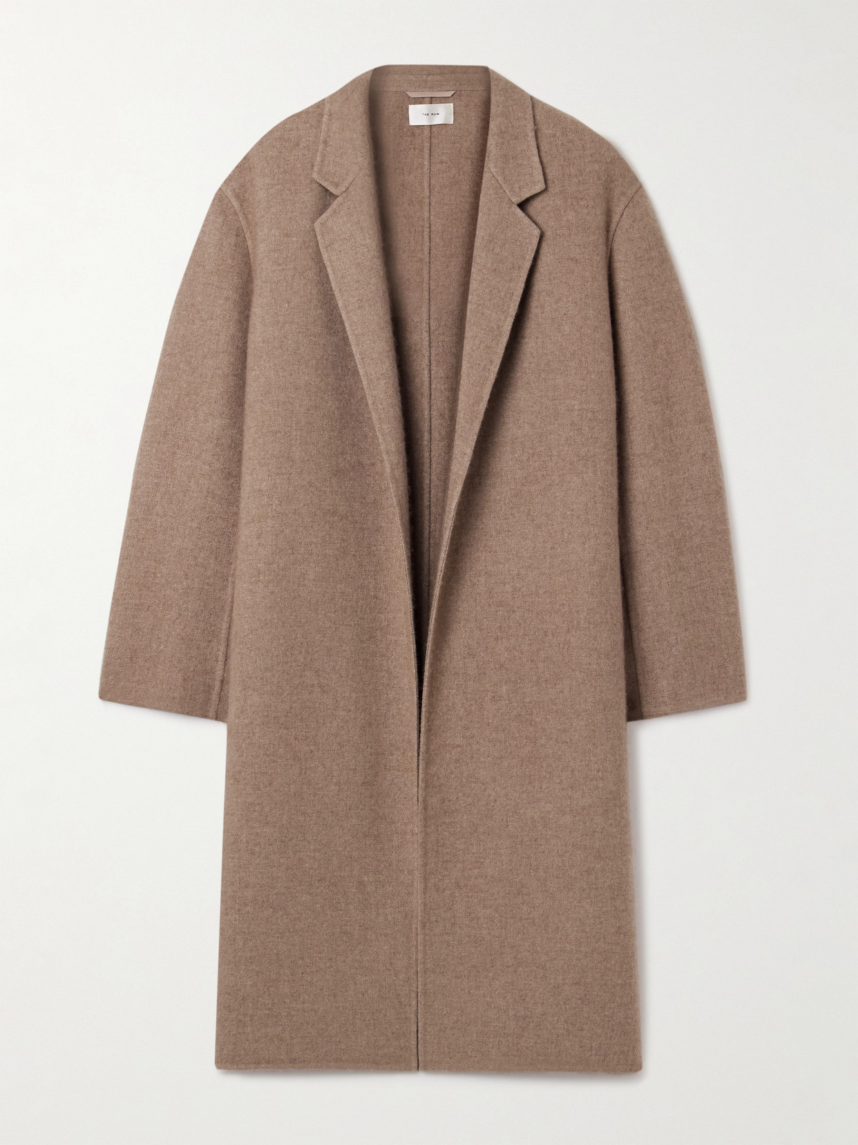 The Row - Fedra Cashmere And Cotton-blend Coat - Brown | NET-A-PORTER (US)