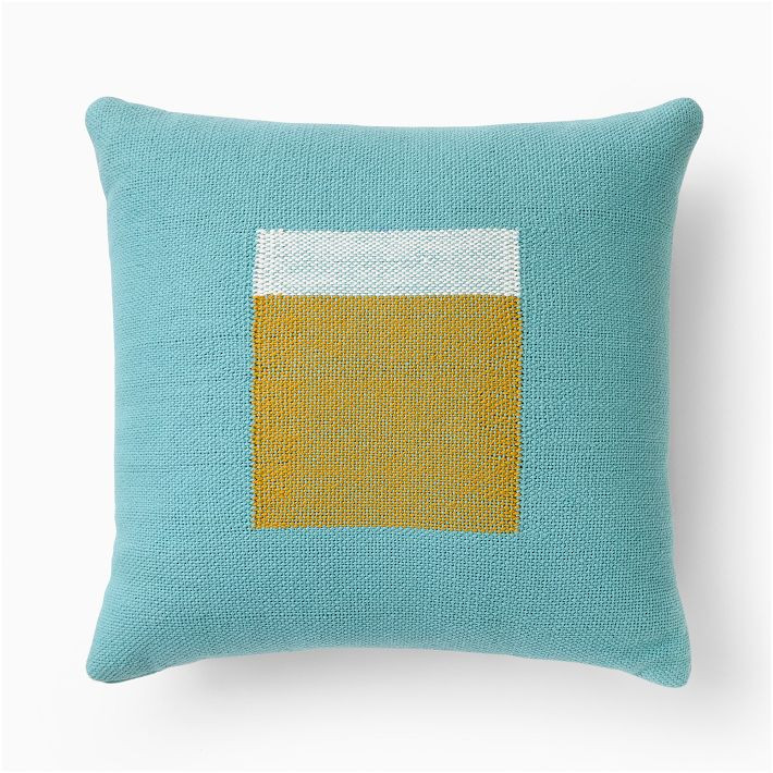 Outdoor Center Block Pillow | West Elm (US)