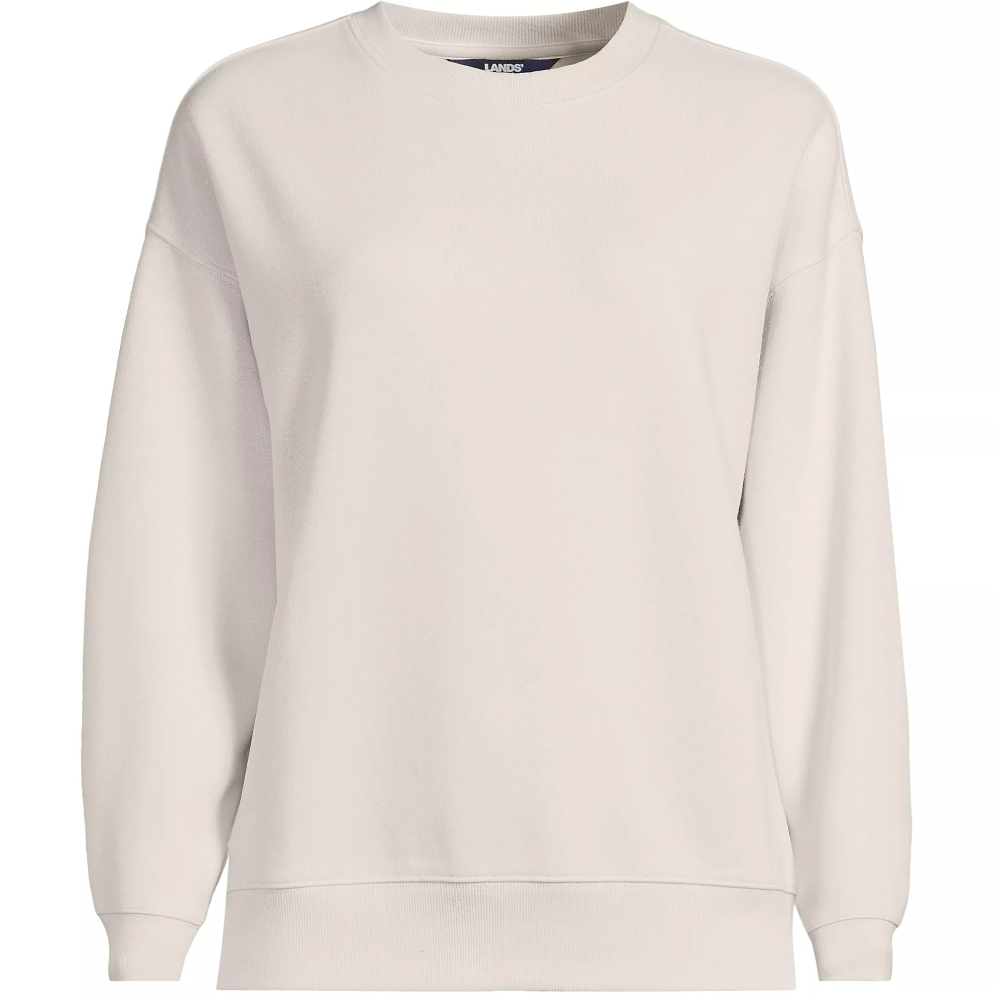 Women's Relaxed Serious Sweats Long Sleeve Crewneck Sweatshirt | Lands' End (US)