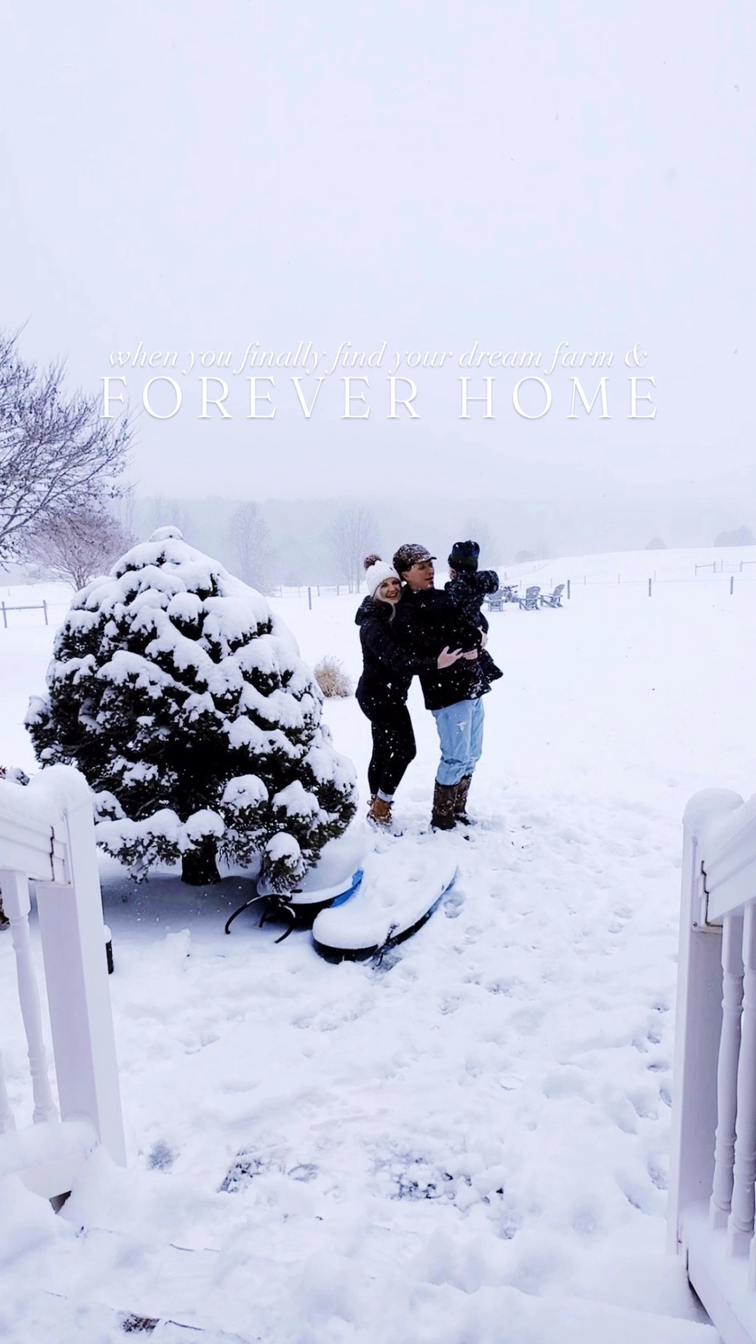 I truly can’t put into words how blessed and grateful we are to have finally found our forever farm 🌾 and H O M E 🏡 - Thank you, Jesus!! 🥹🙌🏽 There truly are no words and this place is just… a D R E A M 💭 come true - better than anything we could’ve imagined or asked for 🙏🏽 - but isn’t that just the character of our good good Heavenly Father?! - the God of ***immeasurably more*** always!!! 🚜🌲🌅🏔️❄️ #ourfarmhouseonthehill #foreverhome #farmhouse #immeasurablymore #dreamcometrue 

#LTKmomlife #LTKSeasonal #LTKKids