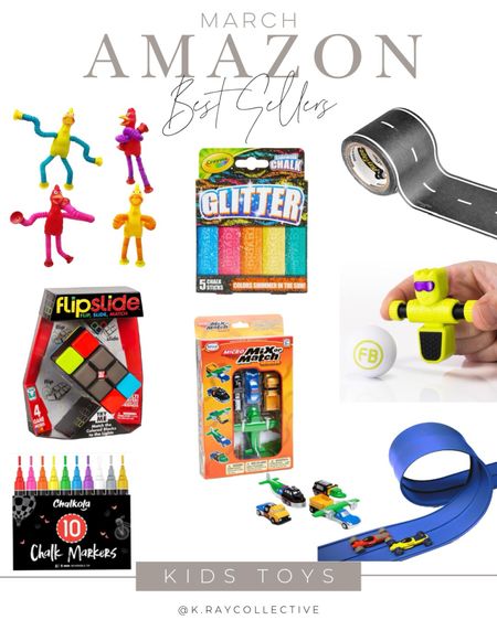 Here’s my best selling links on Amazon for the month of March.  Chalk markers so we love you. You can write on just about anything and erase it, road tape for on the go.  A race track you can put anywhere, foosball on the go, glitter, chalk, magnetic vehicles, and a great game for your kids.  

#GiftsForBoys #Boys #Toys #GiftsForKids #BestSellingToys #ToysOnTheGo #TravelActivitiesForKids #AmazonFinds

#LTKkids #LTKfindsunder50 #LTKGiftGuide