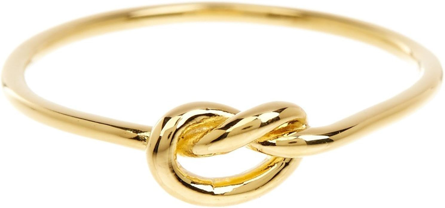 Sterling Forever - Love Knot Ring - 14K Gold Plated Sterling Silver, 14K Rose Gold Plated Sterlin... | Amazon (US)