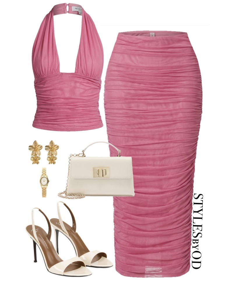 Pink Romantic Summer Set🩷

Dusty rose ruched halter top matched with the midi skirt and suddenly you ARE the whole moment✨ This look does everything without needing anything extra - it’s Romantic, elegant, effortlessly sexy🌸

Every single piece is linked for you to shop⬇️🛍️

#LTKfashion #LTKstyletip #LTKsummer #LTKwedding 

Wedding Guest Fashion, Vacation style, matching set summer, summer holiday lunch date, two piece set for summer holiday

#LTKtravel #LTKdatenight #LTKsale