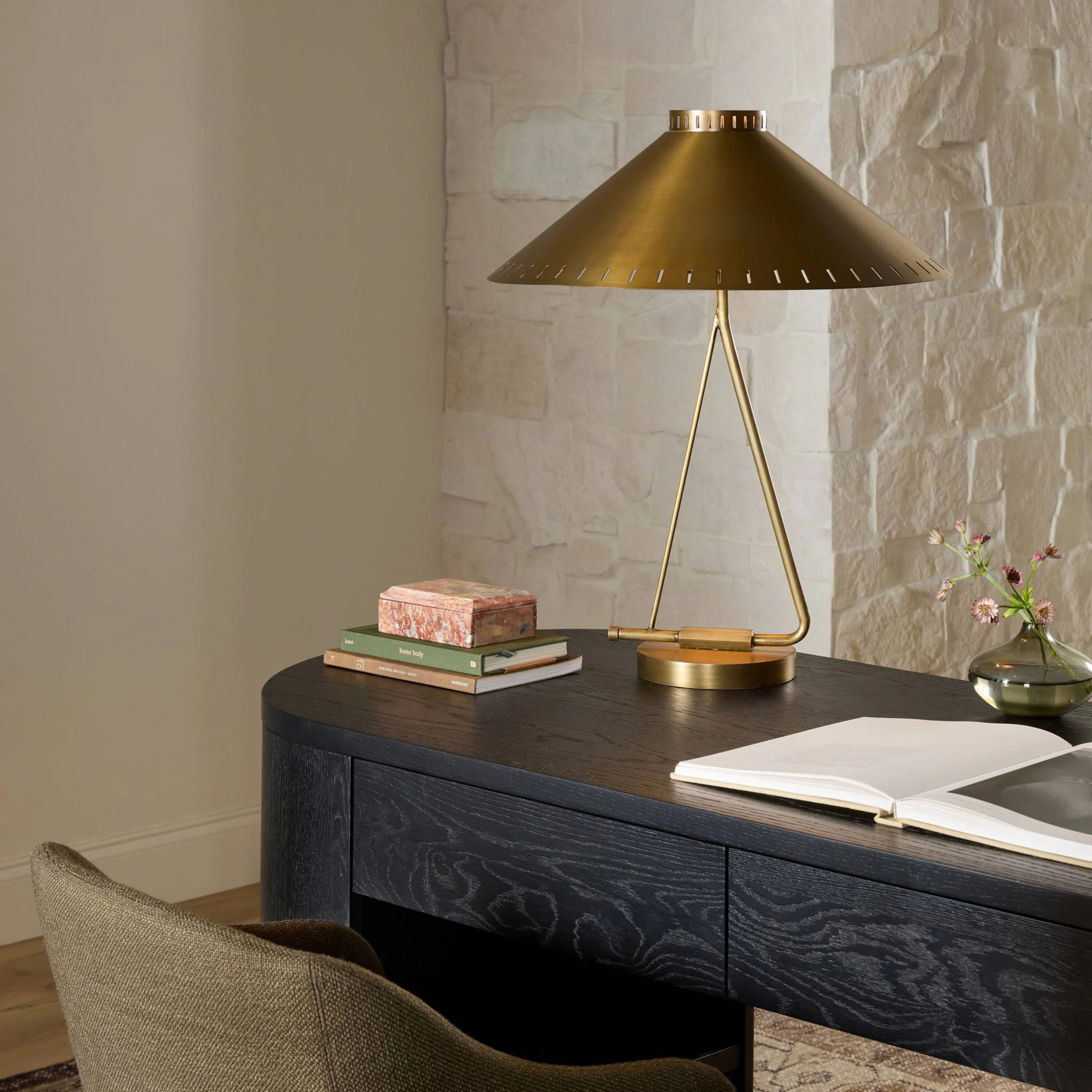 Egon Table Lamp-Antique Brass Iron | Wayfair North America
