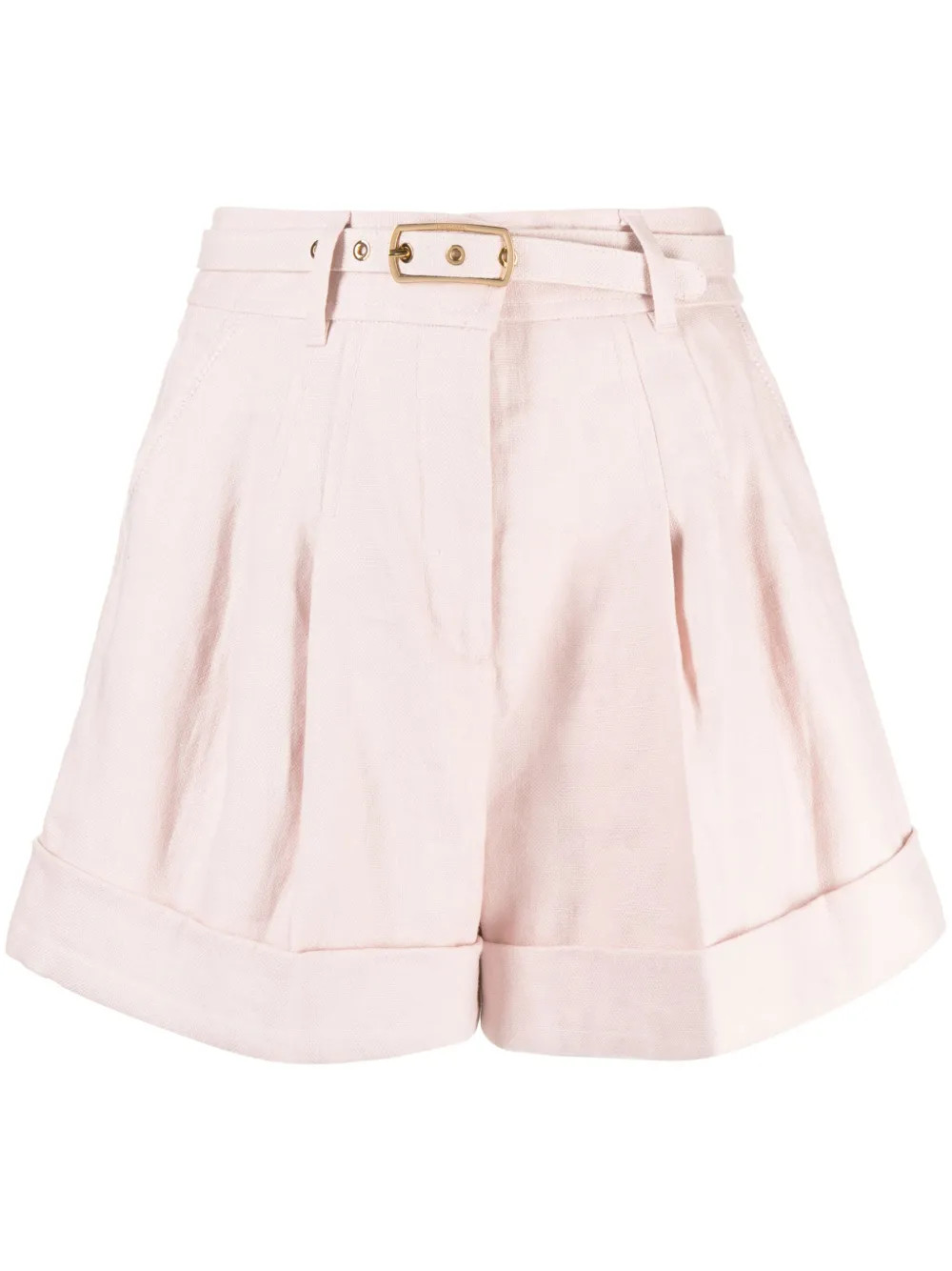 ZIMMERMANNMatchmaker belted linen shorts | Farfetch Global