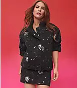 Sequin Embellished Mini Skirt | LOFT