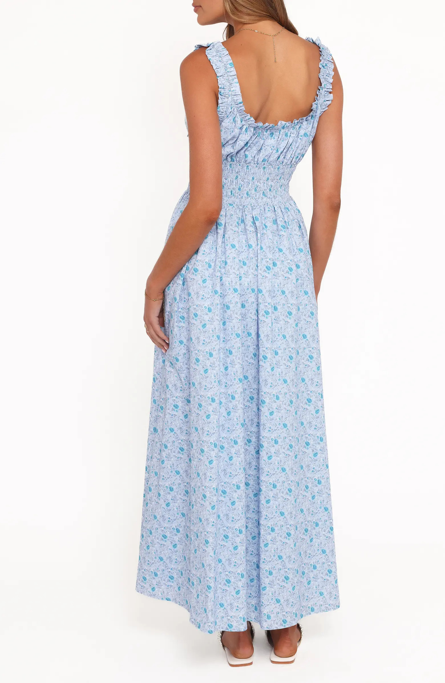 Petal & Pup Marlena Ditsy Floral Smocked Midi Dress | Nordstrom | Nordstrom