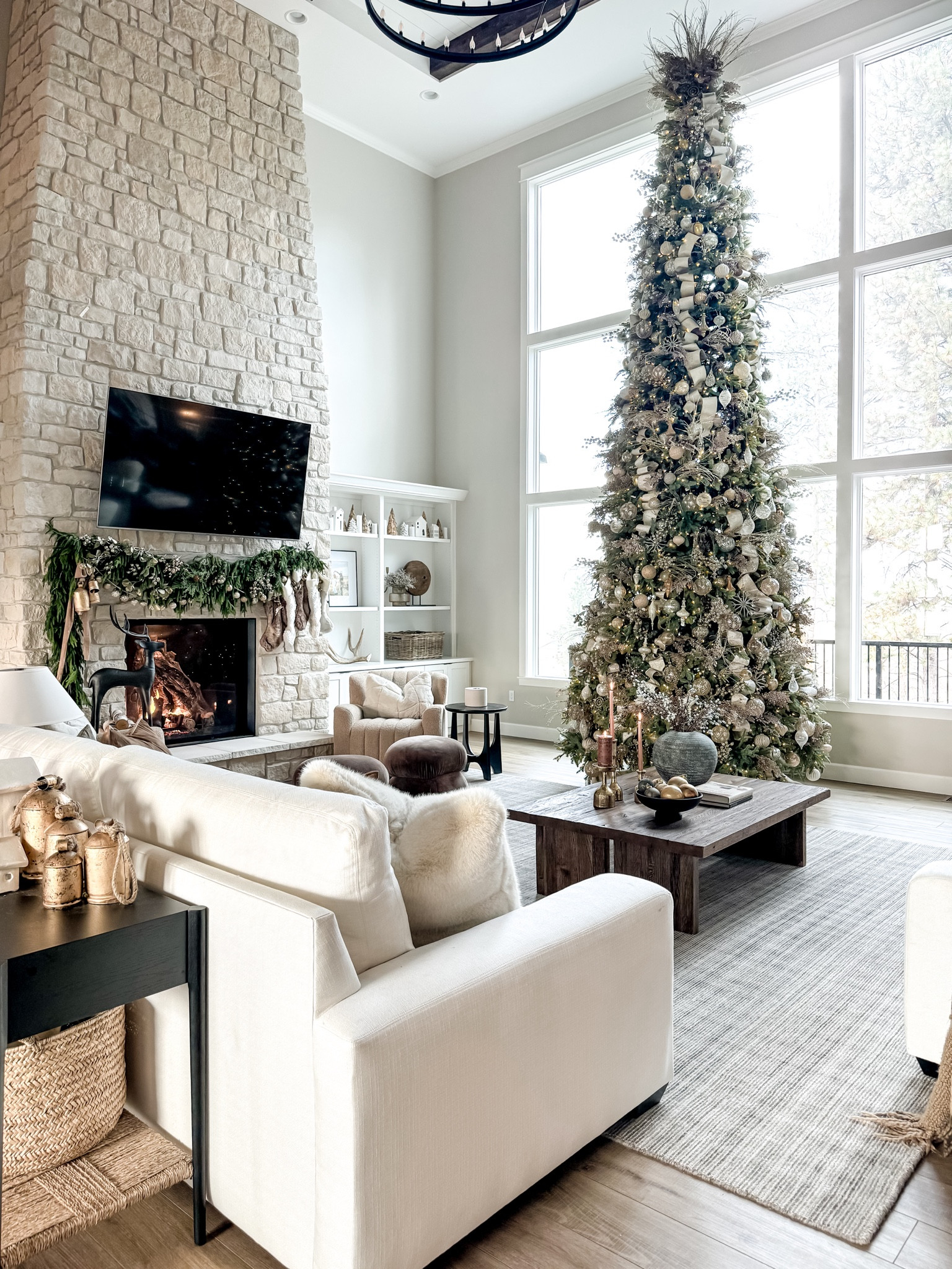 My holiday living room 

#LTKhome #LTKSeasonal #LTKHoliday