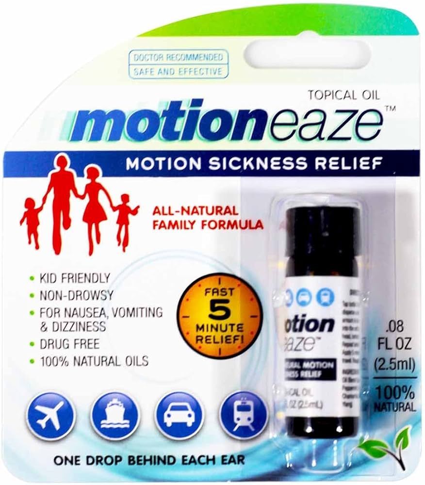 MotionEaze Sickness Relief, All-Natural Topical Liquid, 2.5 ml | Amazon (US)